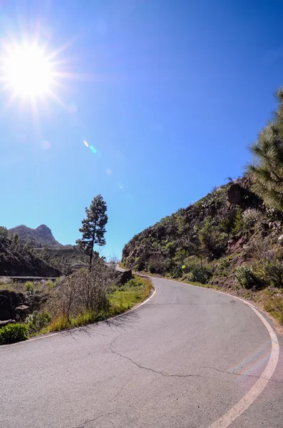 Uzun süre yalnız yol — Stok fotoğraf