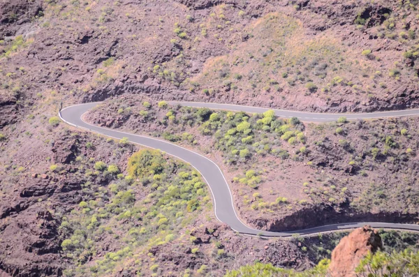 アスファルト道路の空中ビュー — ストック写真