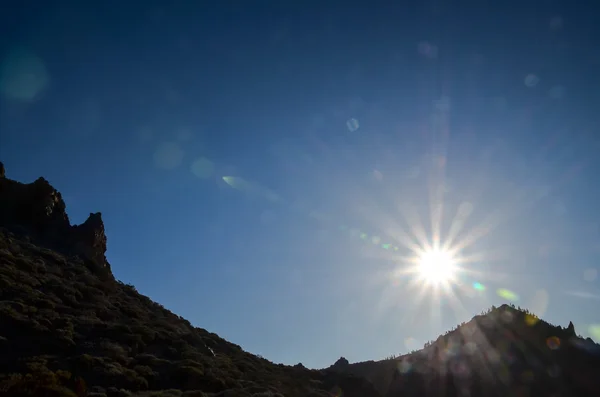 Paysage désertique dans le parc national Volcan Teide — Photo