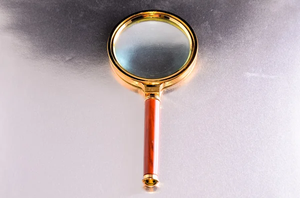 Loupe Vintage Loupe en verre grossissant — Photo