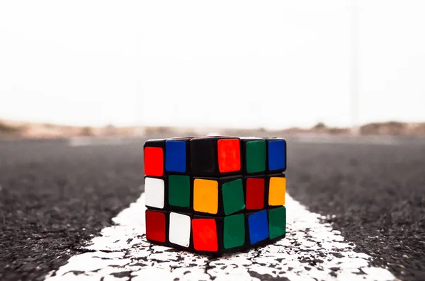 Rubiks Cube Solved — Stock Photo, Image