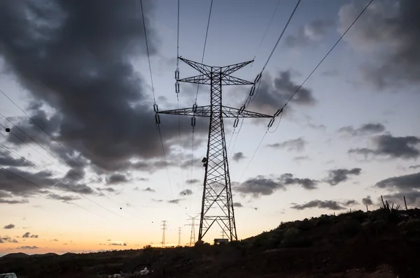 Tour de transmission électrique haute tension — Photo