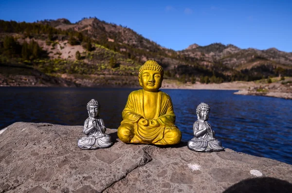 Eine alte Buddha-Statue — Stockfoto