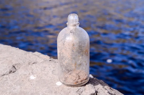 Viejo sucio Vintage Gass botella — Foto de Stock