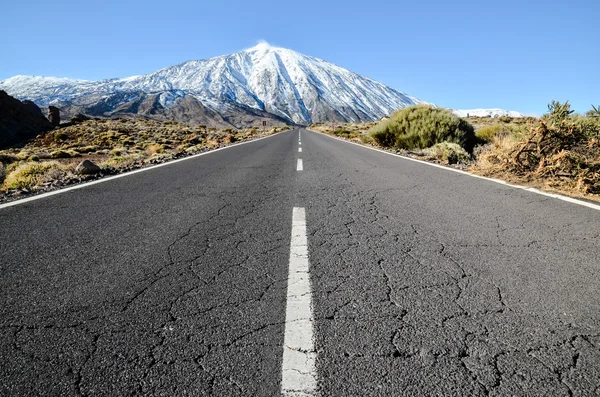 Woestijnlandschap in Nationaal Park Volcan Teide — Stockfoto