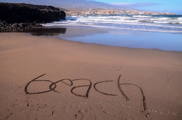 Word Written on the Sand — Stock Photo, Image