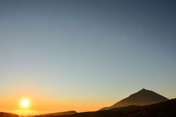 Krajobraz pustynny w Parku Narodowym Volcan Teide — Zdjęcie stockowe