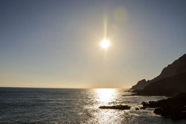 Havet tropisk solnedgång — Stockfoto