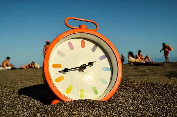 Jam di Pantai Pasir — Stok Foto