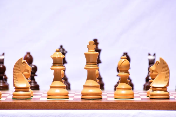 Pieza de ajedrez de madera — Foto de Stock