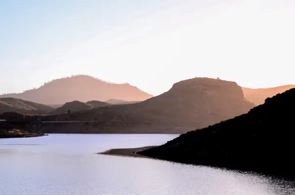 Dark Water Lake na Gran Canaria — Stock fotografie