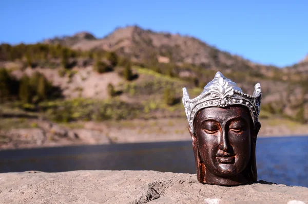 One Ancient Buddha Statue — Stock Photo, Image