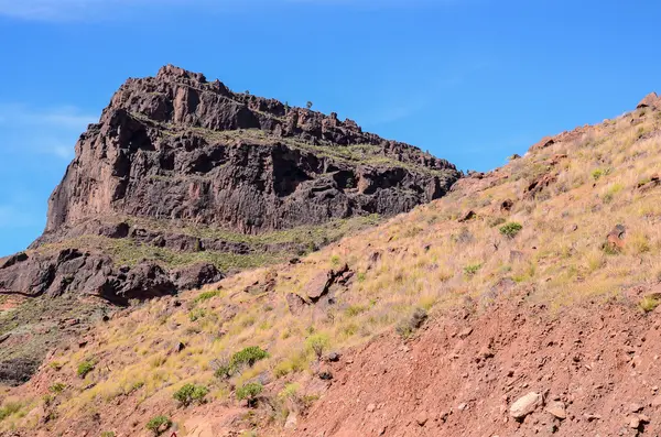 Formación Basáltica de Roca Volcánica en Gran Canaria —  Fotos de Stock