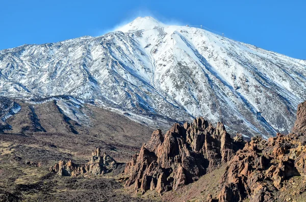 Krajobraz pustynny w Parku Narodowym Volcan Teide — Zdjęcie stockowe