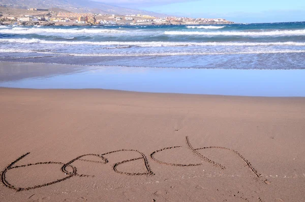 Word Written on the Sand — Stock Photo, Image