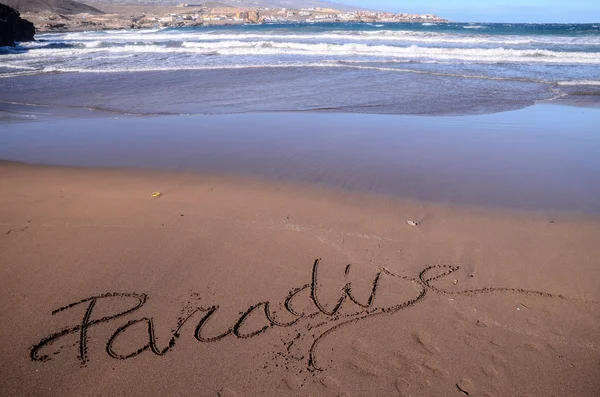 Word Written on the Sand — Stock Photo, Image