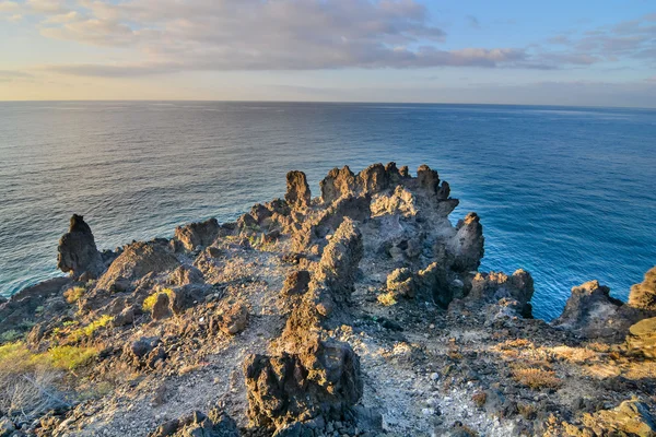 Dry Lava Coast Beach — Stock Photo, Image