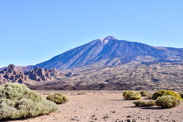 Woestijnlandschap in Nationaal Park Volcan Teide — Stockfoto