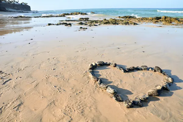 Pískové ocean beach — Stock fotografie