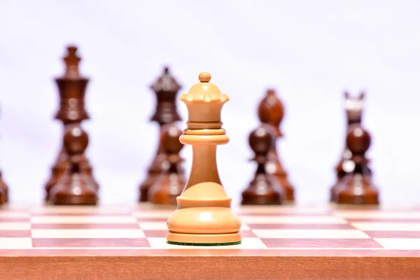 Pièce d'échecs en bois — Photo