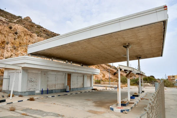 Övergiven bensinstation längs Route 66 — Stockfoto