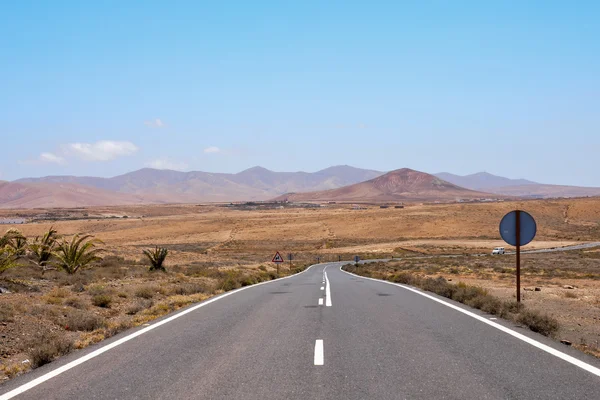 Asphalt Lonely Road — Stock Photo, Image