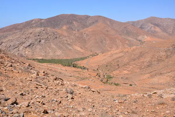 Paisagem seca do deserto — Fotografia de Stock