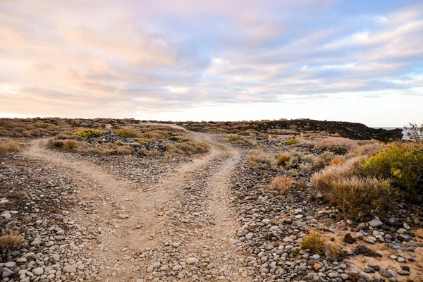 Camino de tierra desierto — Foto de Stock