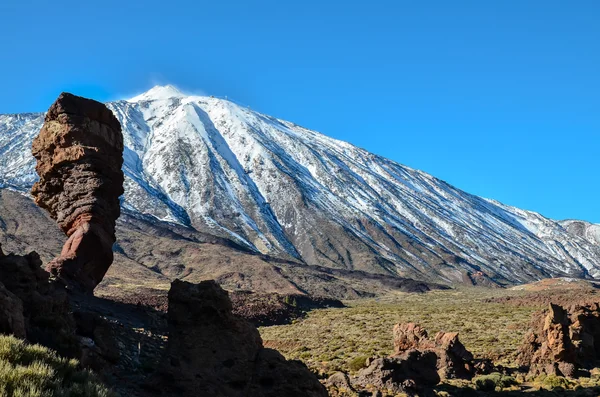 Krajobraz pustynny w Parku Narodowym Volcan Teide — Zdjęcie stockowe