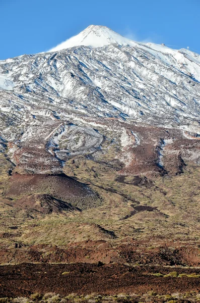 Krajobraz pustynny w Parku Narodowym Volcan Teide — Zdjęcie stockowe