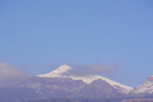 Karla kaplı teide — Stok fotoğraf