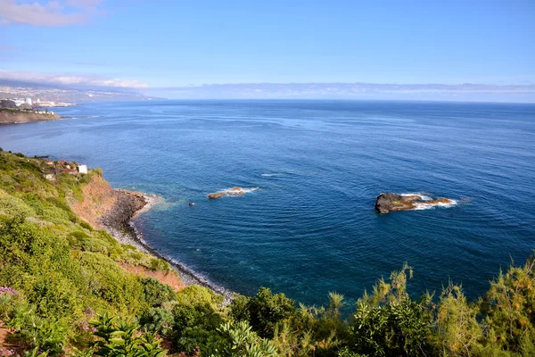 Bela praia ventosa Playa El Socorro — Fotografia de Stock