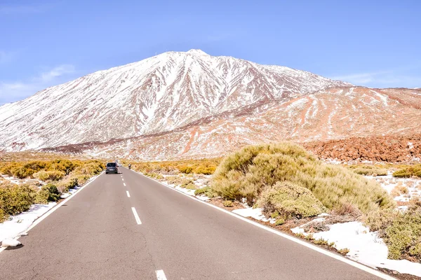 Snow covered mount teide — Stock Photo, Image