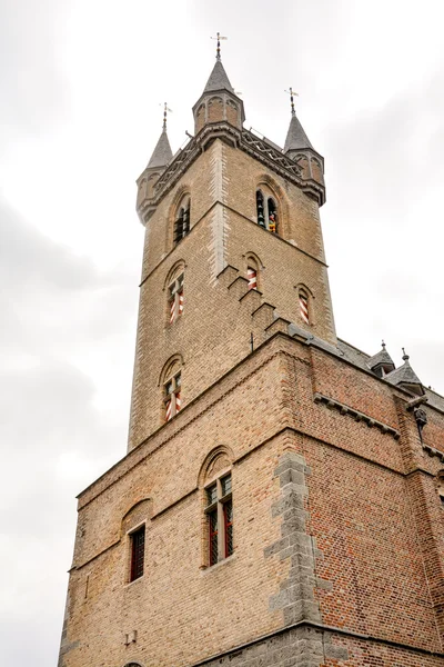 Klasický architektury Evropské stavební vesnice Brugge — Stock fotografie