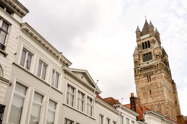 Architettura classica European Building Village Brugge — Foto Stock
