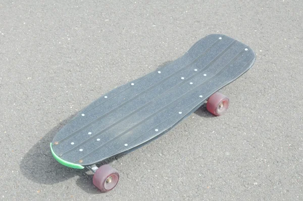 Stile Vintage Longboard Skateboard nero — Foto Stock