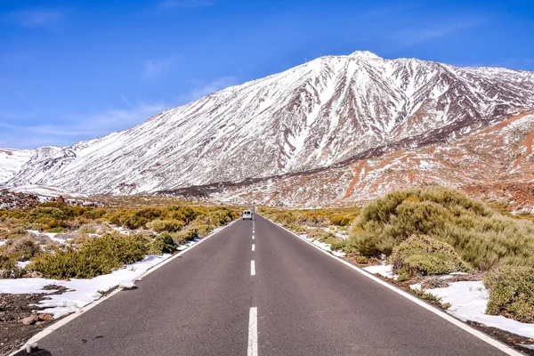 Teide pokryty śniegiem — Zdjęcie stockowe