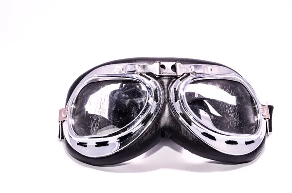 Чёрные ретро-винтажные листовые очки — стоковое фото
