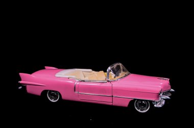 Pink Caddilac Car Toy Model clipart