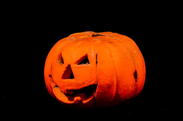 Spaventoso jack o lanterna halloween zucca — Foto Stock