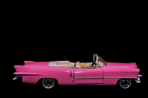 Růžové Caddilac auto hračka Model — Stock fotografie
