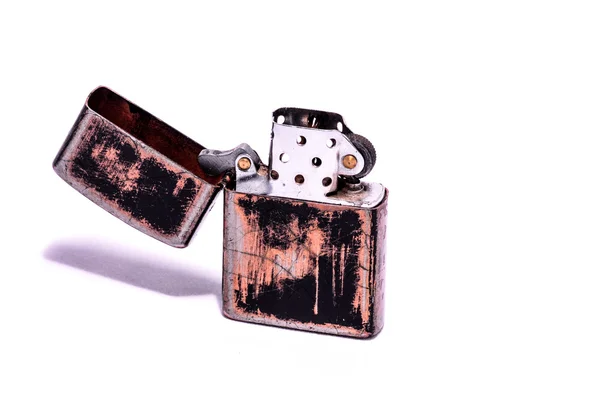 Ve stylu Vintage Zippo zapalovač — Stock fotografie