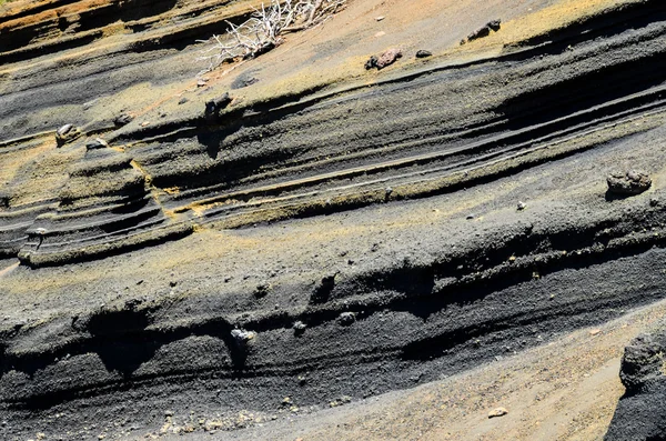 Lava volcanique durcie à sec — Photo