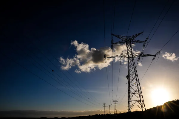 Pylon energii elektrycznej — Zdjęcie stockowe