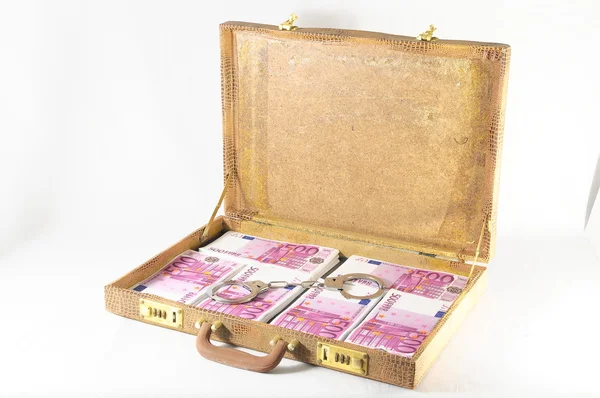 Suitcase Full of Banknotes — Stock Photo, Image