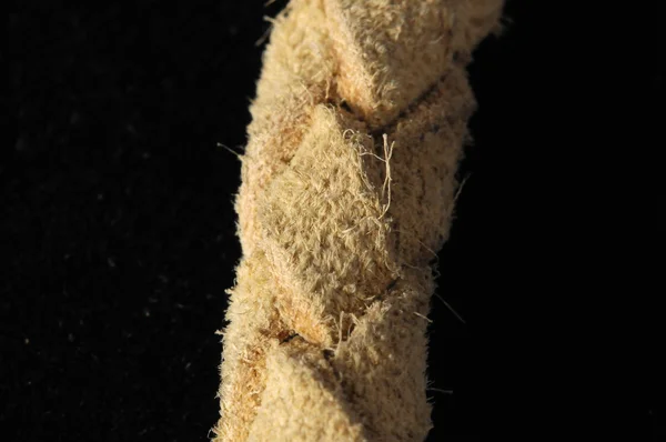 Brązowy teksturowanej pleciony naszyjnik skórzany — Zdjęcie stockowe