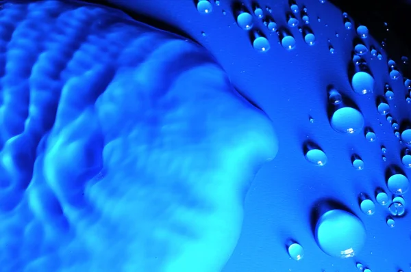 Blue Water Drops — Stock Photo, Image