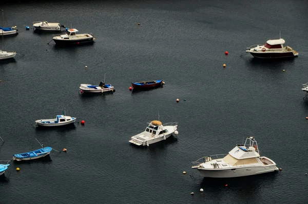 Aereial syn på båtar — Stockfoto