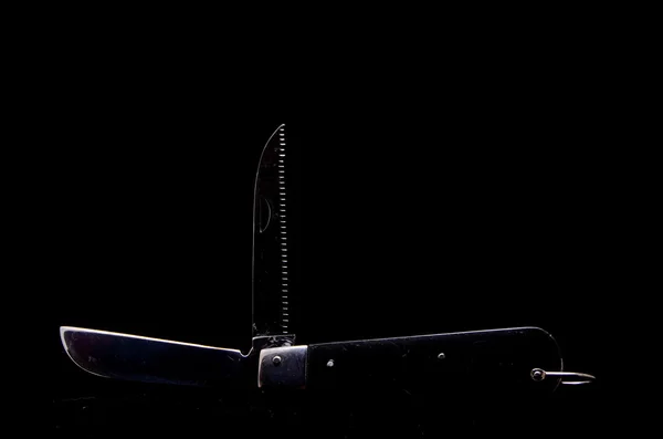 Herramienta de cuchillo negro vintage —  Fotos de Stock