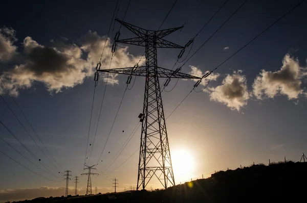 Pylon energii elektrycznej — Zdjęcie stockowe